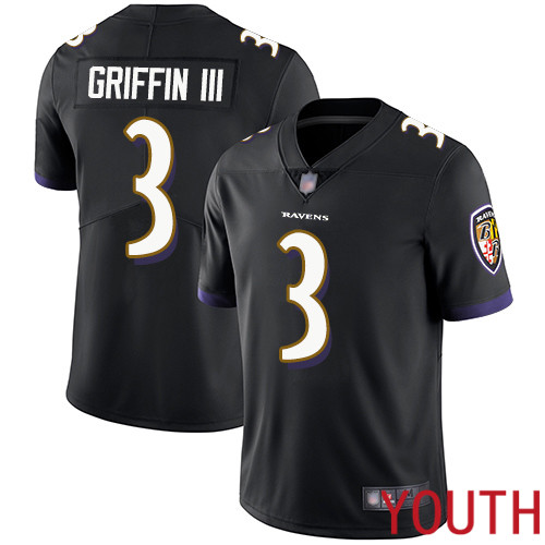 Baltimore Ravens Limited Black Youth Robert Griffin III Alternate Jersey NFL Football 3 Vapor Untouchable